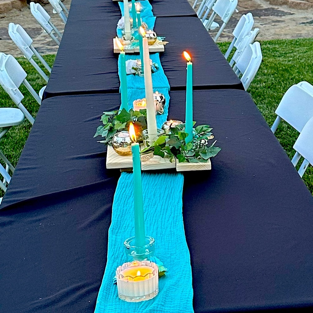 Custom wood centerpieces